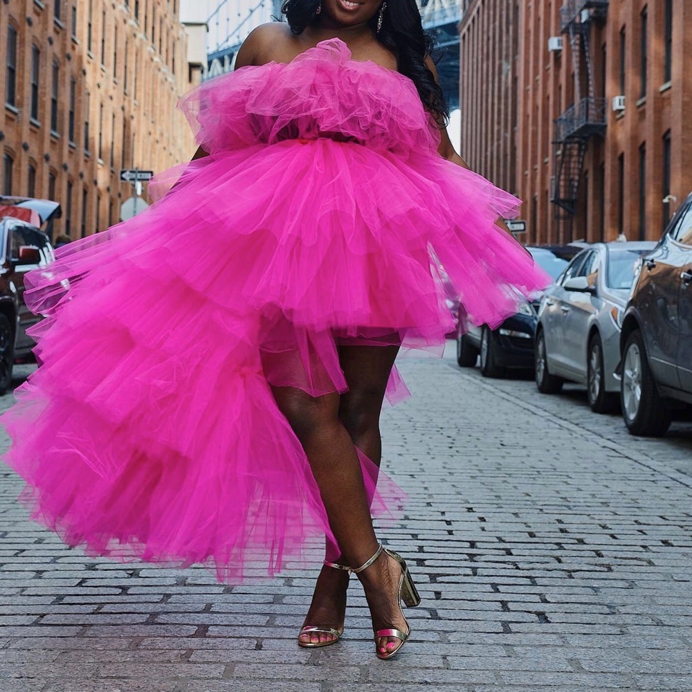 Oyemwen 2 piece Tulle pink set